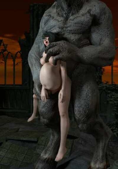 [M/F] Tamaki from Dead or Alive fucked by monster. (Artist: avstral)