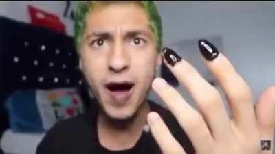 He turned into Cartoon Cat