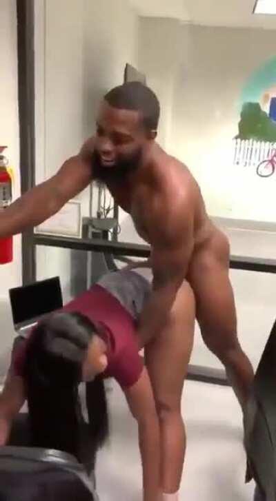 Like she practicing?