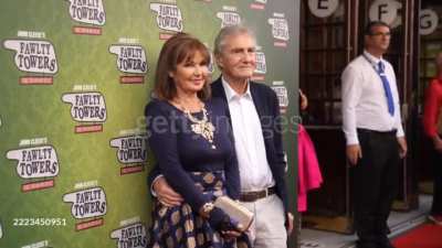 Stephanie Beacham and her partner Bernie Greenwood attended the 2025 Gala Night of 'Fawlty Towers- The Play' at The Apollo Theatre on 3 July 2025 in London, England. Video: Klára Šimonová, Getty Images.