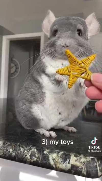 Showing all the things he can grab