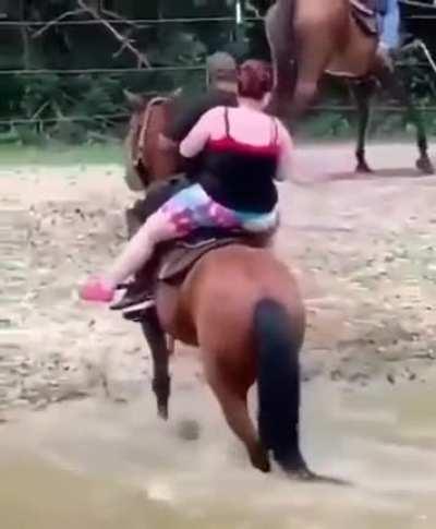 To ride the horse