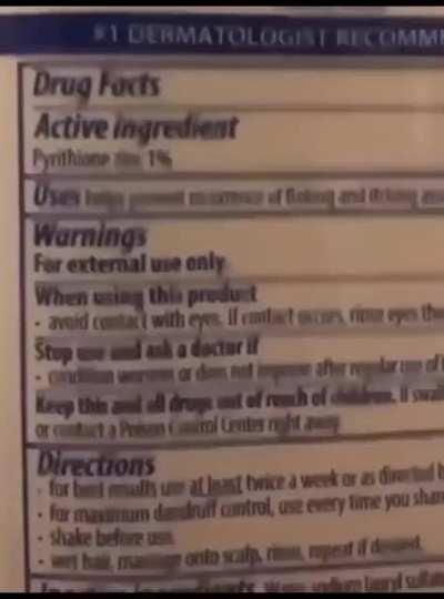 Cursed shampoo bottle