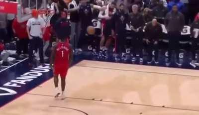 Zion’s 360 dunk called by WWE’s Jerry Lawler & Jim Ross