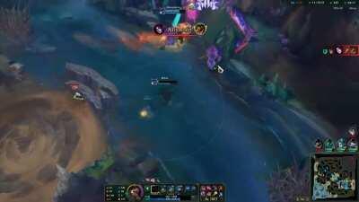 Invisible Morgana W kills 600HP twitch