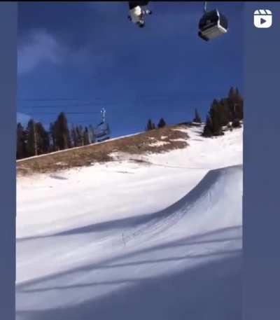 Just a little too much speed there bud