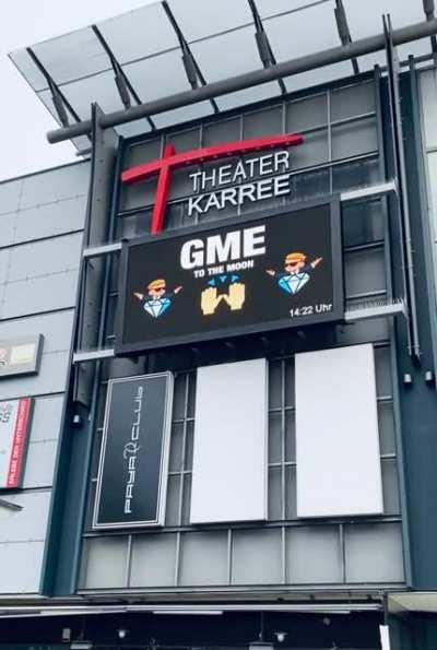 Bought a spot on a led billboard in Germany! 💎💯📈