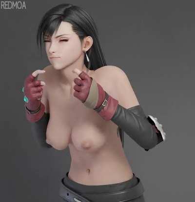 Tifa Lockhart is making her Boobs bigger [Final Fantasy]