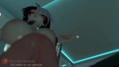 Sucking your girlfriend under the desk while she is gaming!