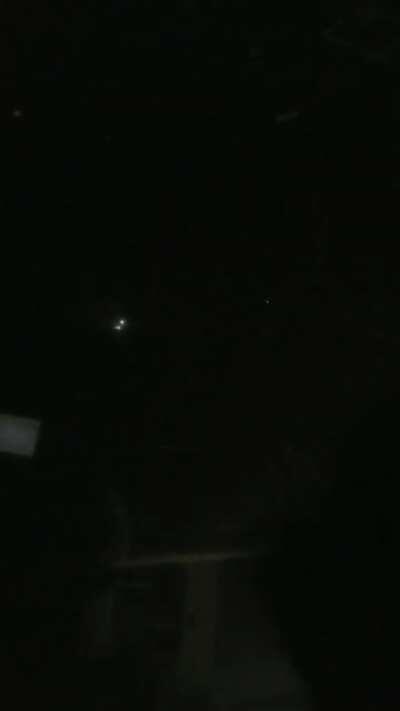 UFOs over dragline excavators at coal mine, Texas