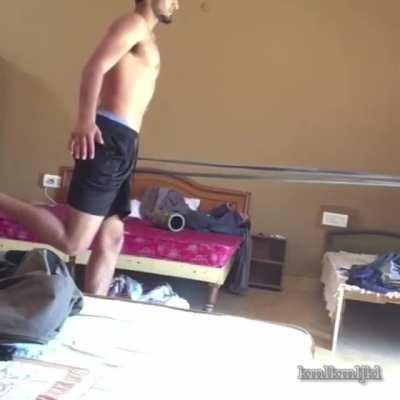 After the video ends, he was launched to mars