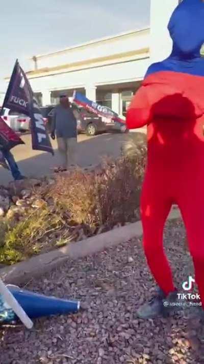 This man’s impression of Georgia turning blue.