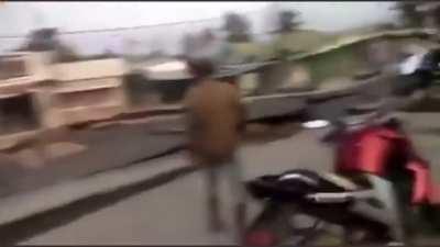 7.6 earthquake in Papa New Guinea. The earth literally opened up