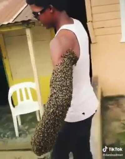 Hopefully his palms aren't too sweaty