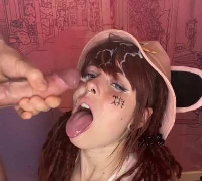 4 hours of making porn and you finally get to unload on my face (oliviajarden)