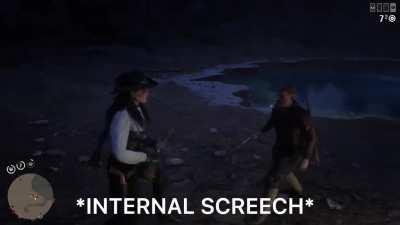 Picked up RDR2 for the 1st time in ages, got excited about the scenery, not looking at minimap, and then…