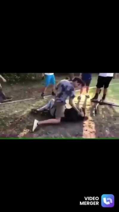 Kid gets humiliated for bullying it’s behind a school