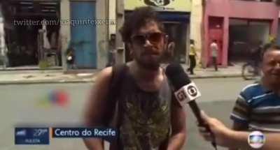 Melhor entrevista dada a globe, kkk