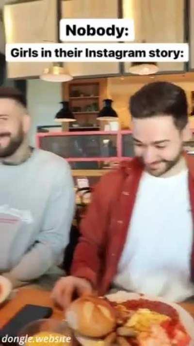 Girls in their IG story