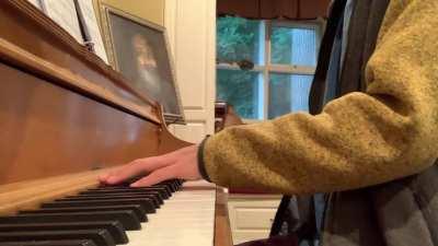 Practice progress after 2 hours! I love this piece a lot! And your lie in April as well as practicing