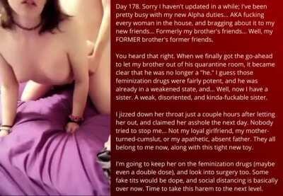 Quarantining with your GF was a mistake, Chapter 37 [incest][feminization]