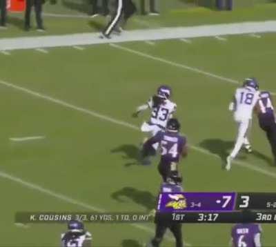 [Highlight] Justin Jefferson blocks for Dalvin Cook