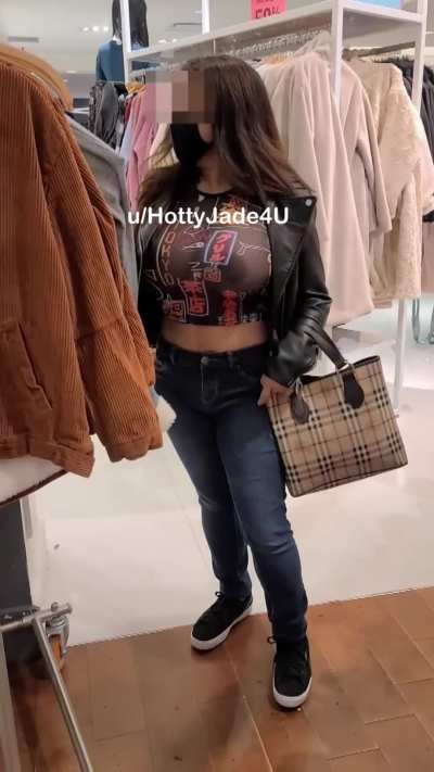 My big titties shopping in sheer