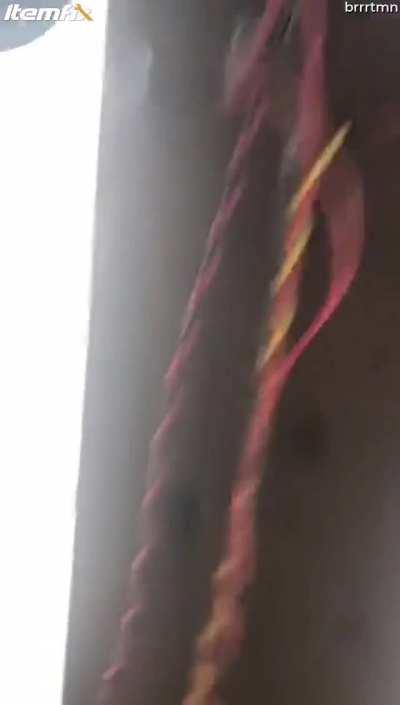 Scary rock avalanche in India