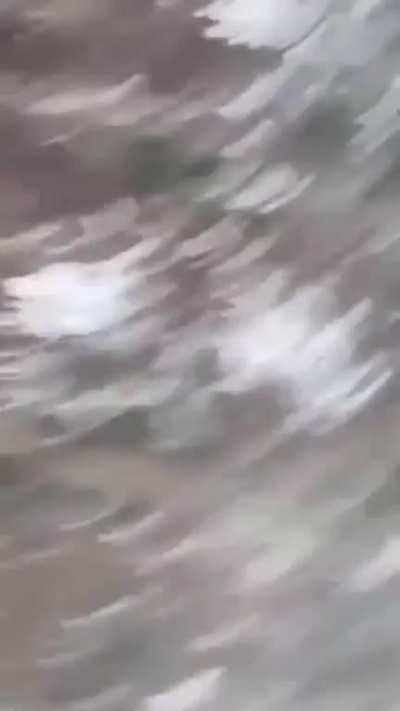 Russian Tank fires point blank at Ukrainian soldiers who believe itâs a Ukrainian Tank (old footage)