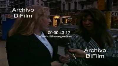 Opinion de los jovenes sobre el horario de los boliches bailables. 1991.