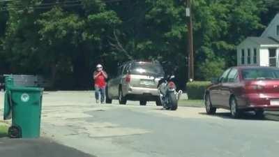 Road rage: I'll just slam the door on this guy and punch him in the face, WCGW?