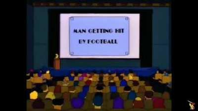 Man Getting Hit By Football