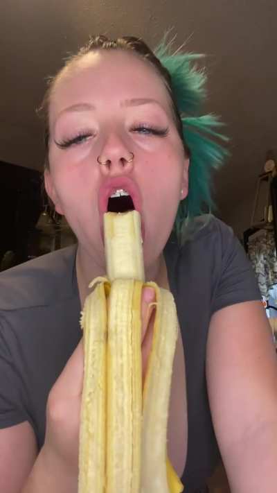 Burping all over this banana