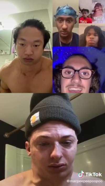 Looked away for a a second and the guys was looking like he lifted a car