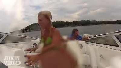 speedrunning a boat ride on choppy water