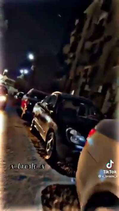 Average street crossing at 3 AM in Egypt