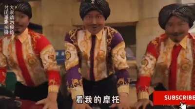 You are stuck in traffic because these men block everyone just to do this for a while, what would you do?