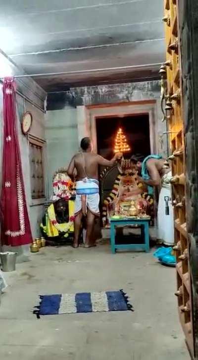 Annamputhur Arulmigu Nitheeswarar temple near Tindivanam. Lord Shiva's Annam Abhisheka Darshana.