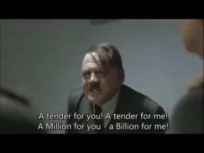 Tender for you! Tender for me! A billion for you! A billion for me!