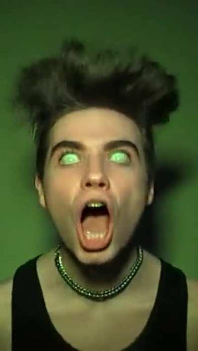 Cut myself and emo hair and baby's breath