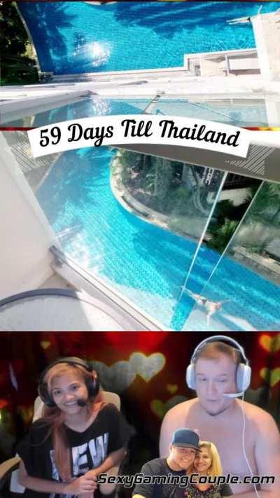 59 Days Till Thailand - We just figured we would share with you all everyday on the countdown to Thailand. We will be going there for a bit before we go to America for our Sexy Gaming Tour #Thailand #FYP #Viral #SexyGamingCouple #Travel