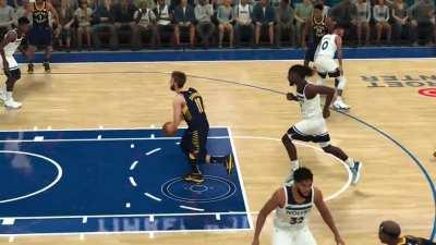 I know that this was one of my 15 assists in the game, but c'mon ref call SOMETHING. If he had travelled any harder he'd need a passport to get back to the stadium.