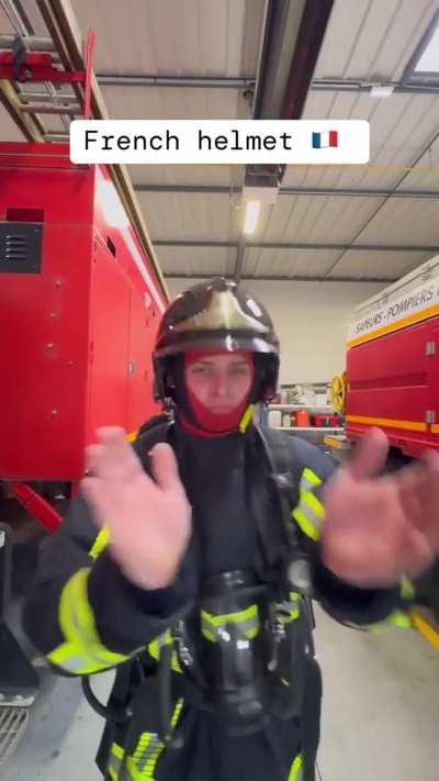 American and European Firefighter Helmet Designs