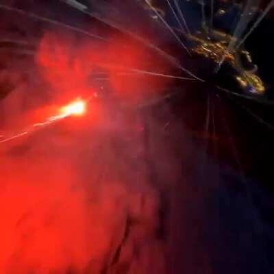 Windsuiting through the snow