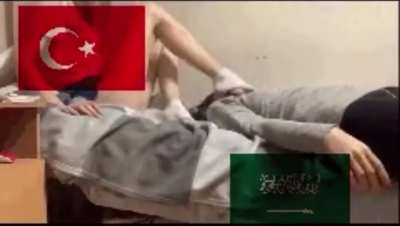 Sexy Turkish girls dominate Arab sluts all day long🤭 Who else do they dominate 
