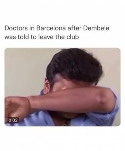 Ahhh poor Dembele