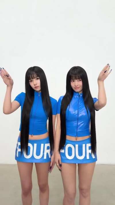 250618 TikTok Update - Hello, we're 💙TWINS💙 (Mina and Momo)