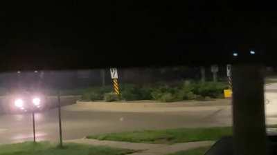 His 4th pass, 4am. Idiot livin’ life one traffic circle at a time