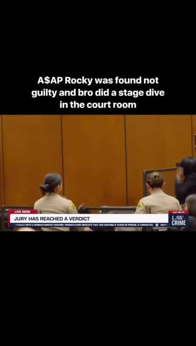 [A$AP Rocky found NOT guilty] hopefully we see a travis feature on rocky's album