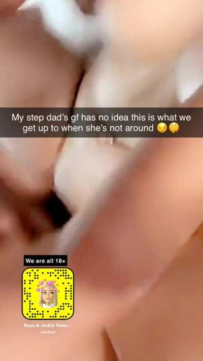 Step daddy’s bitchy gf has no idea